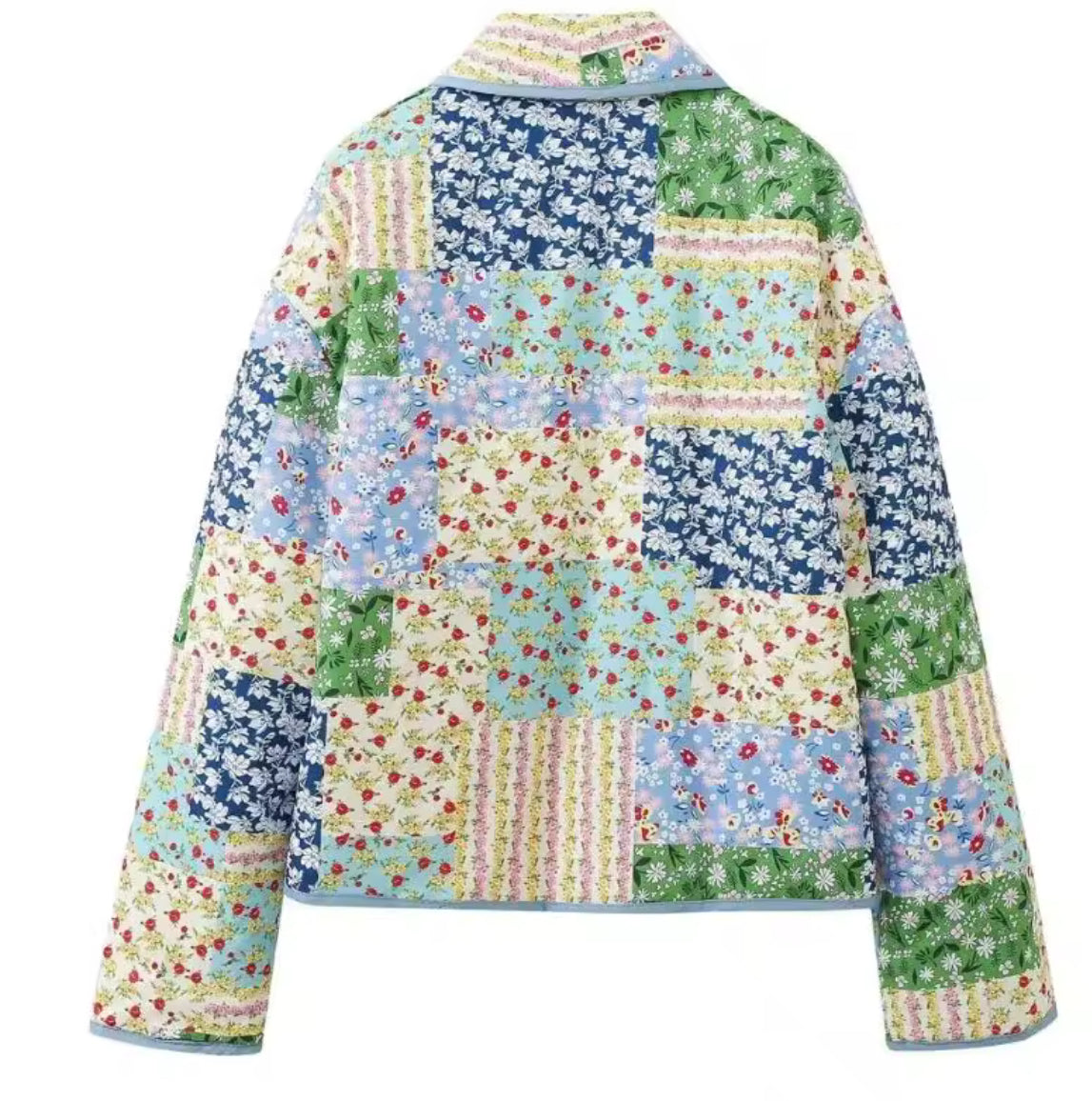 SPRING Floral Quilted Jacket (Reversible)