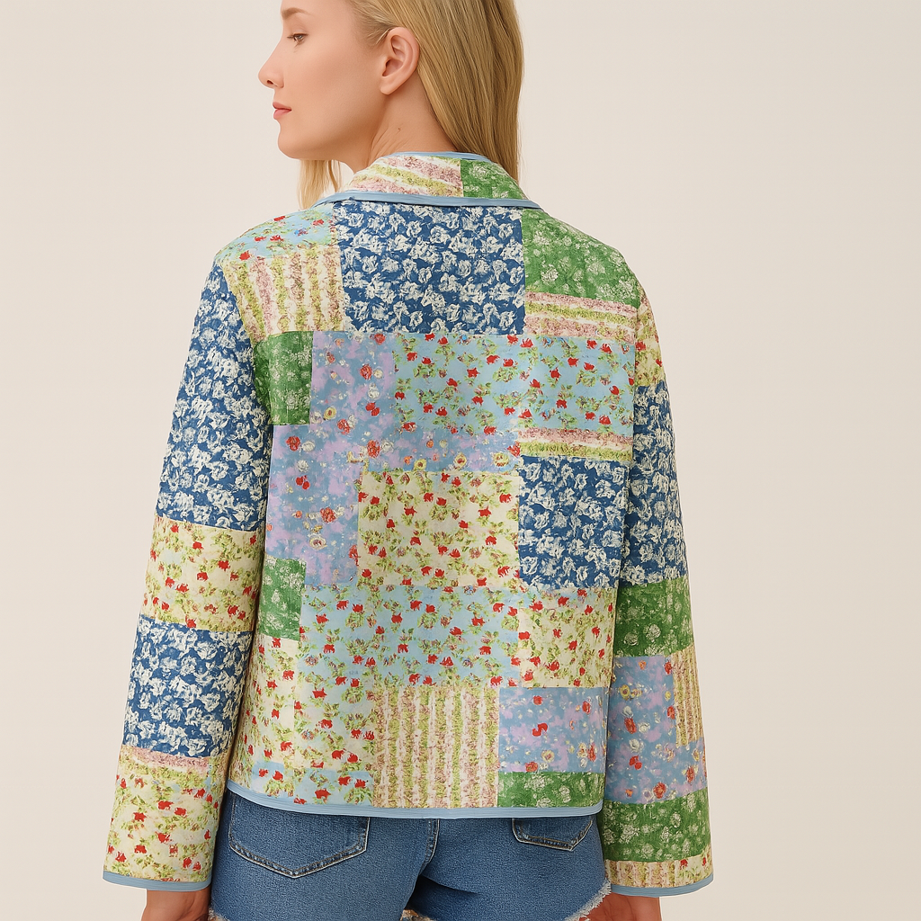 SPRING Floral Quilted Jacket (Reversible)