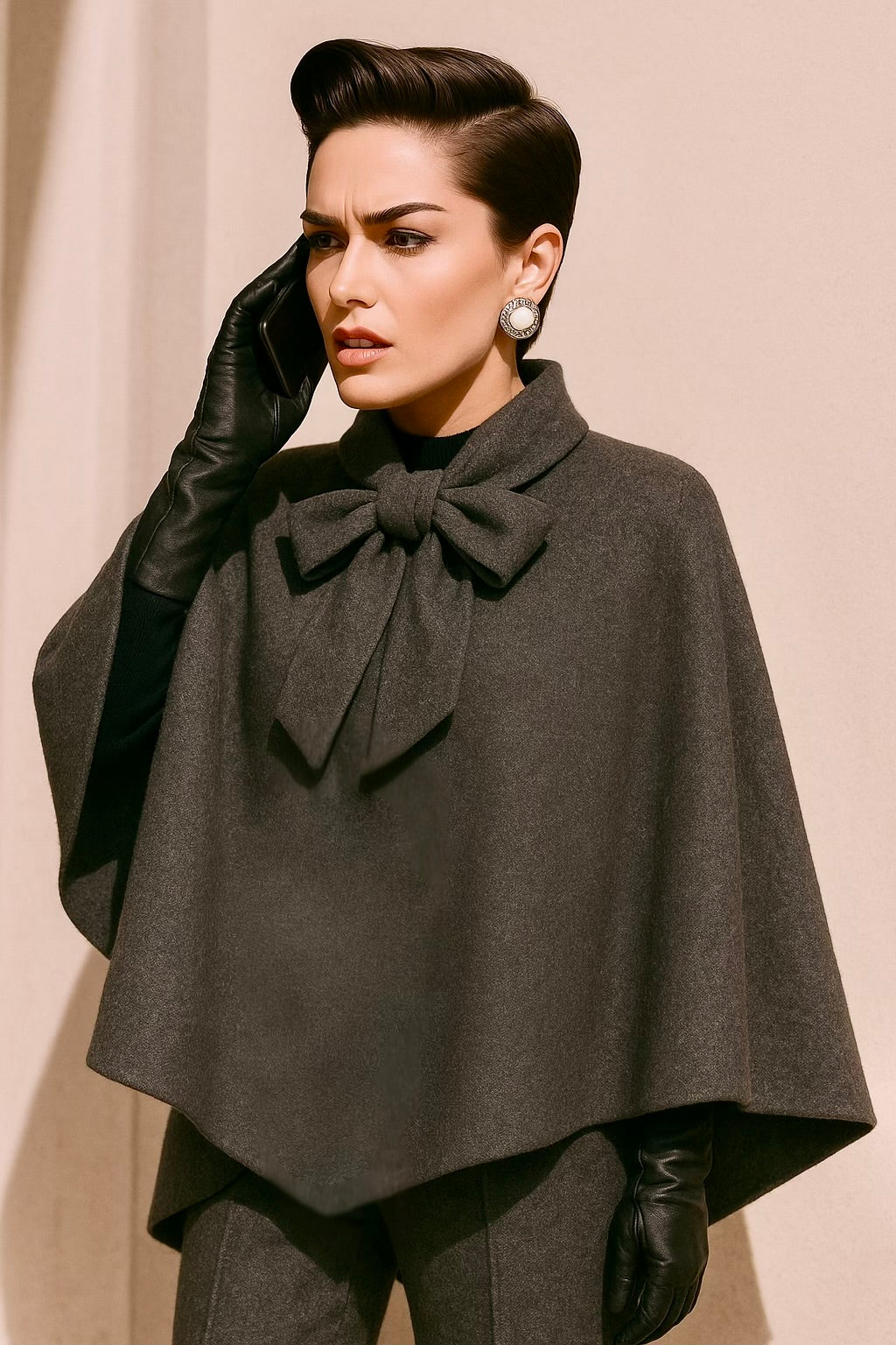 RENNY Wool Blend Cape