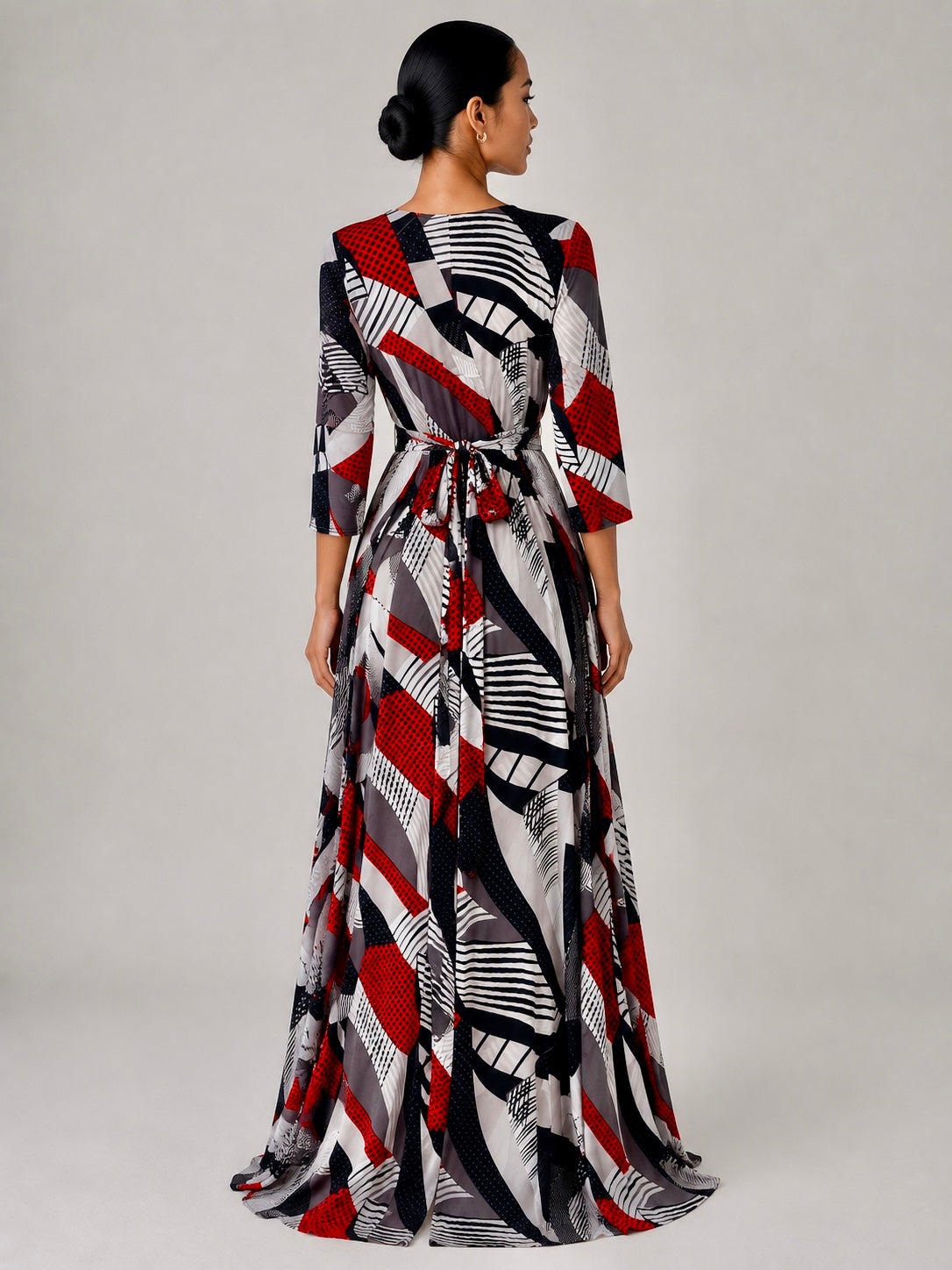 STELLA Wrap Style Dress in Geometrics