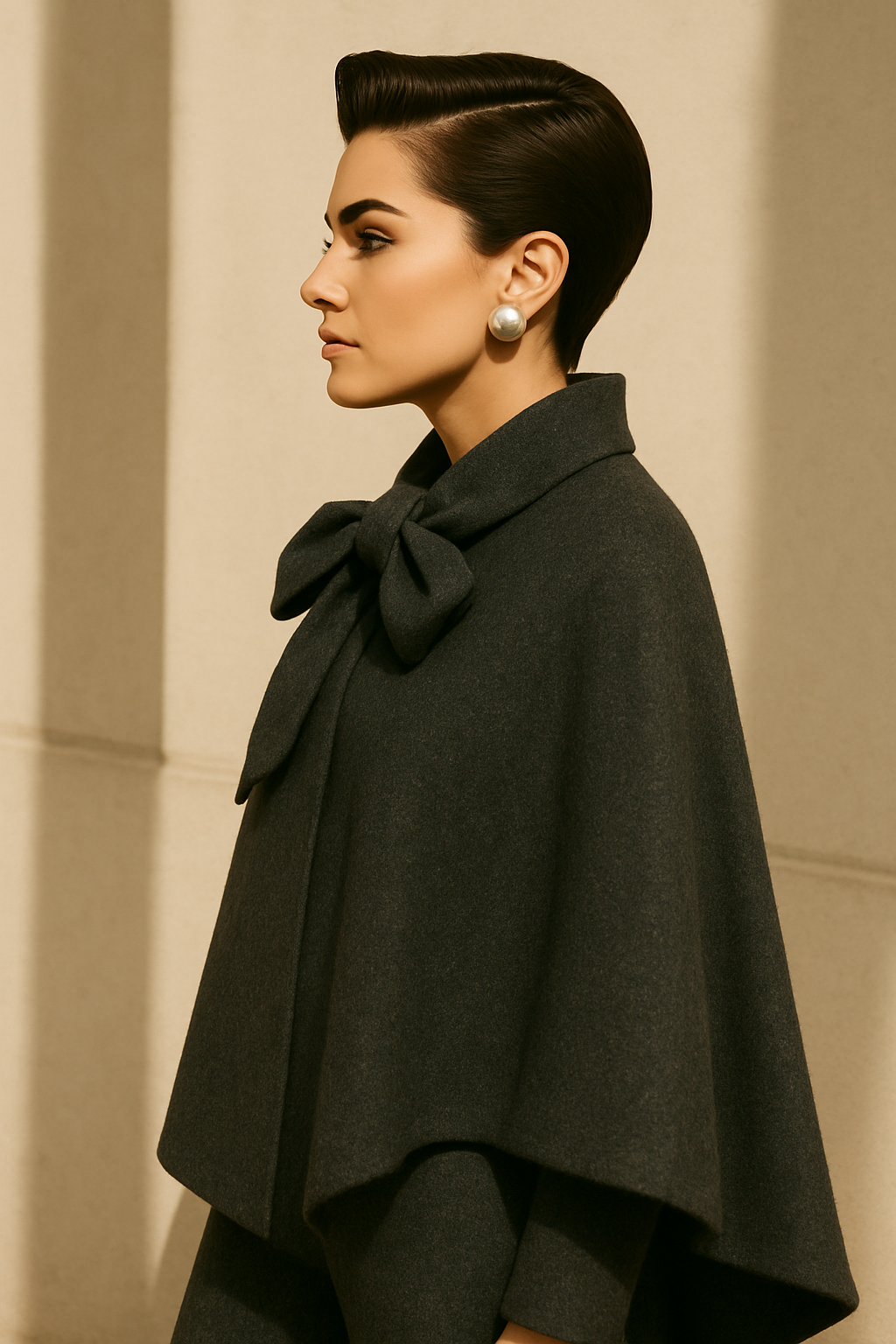 RENNY Wool Blend Cape