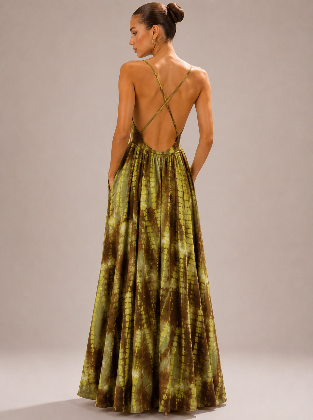 Moss Tie-Dye Rapture Maxi Dress