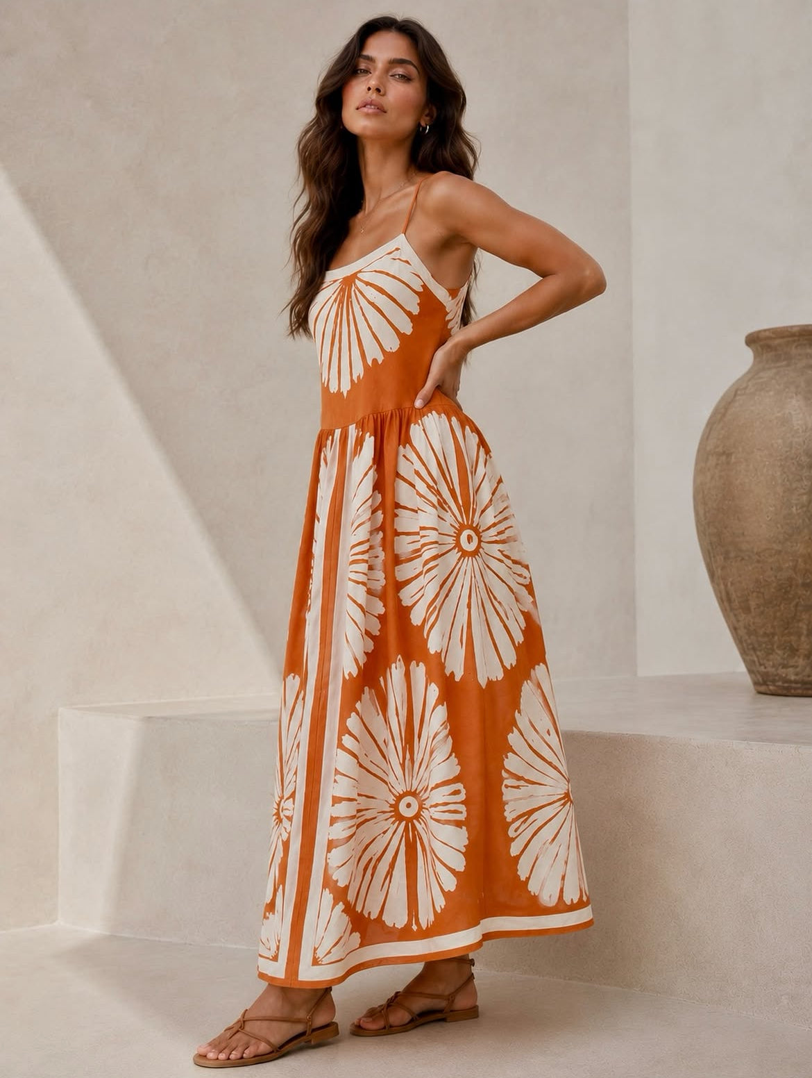 SANTORINI Linen Dress