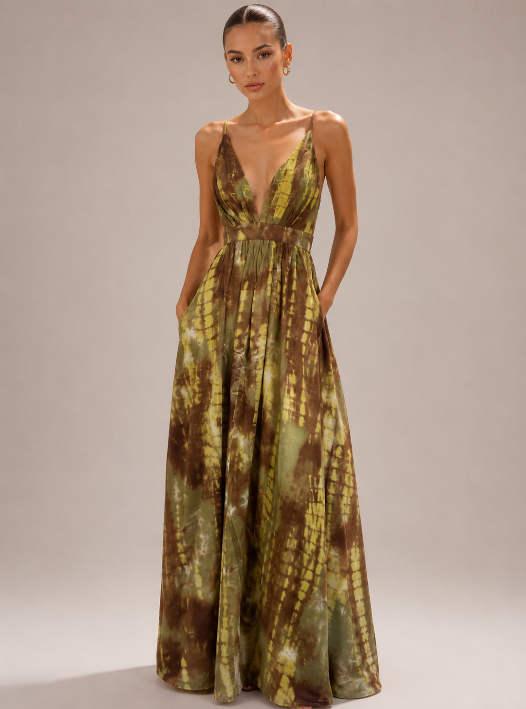 Moss Tie-Dye Rapture Maxi Dress