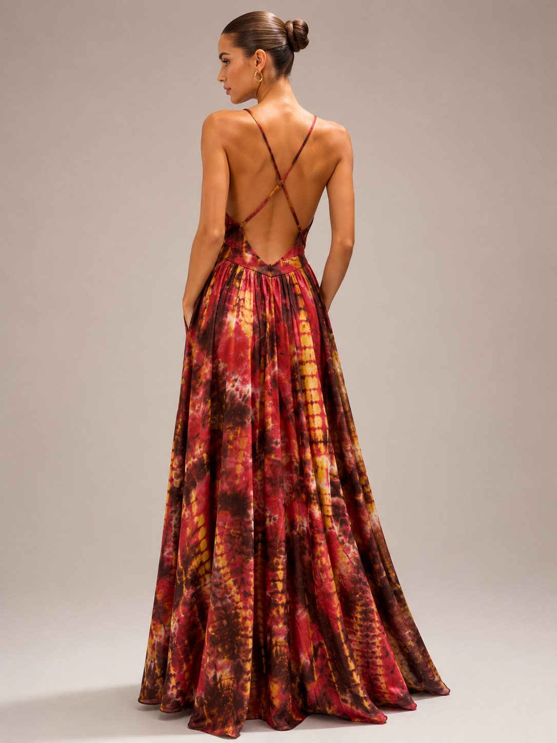 Sunset Tie-Dye Rapture Maxi Dress