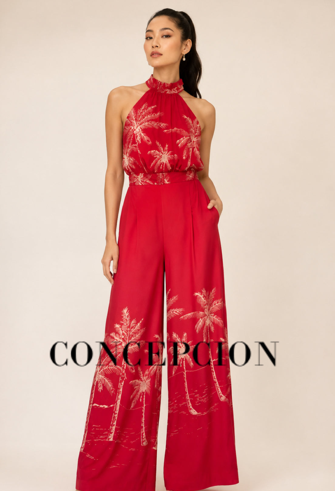 The Palm Springs halter jumpsuit