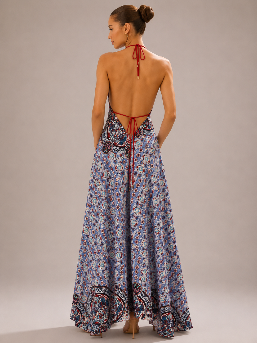 MORGAN Maxi Dress in Asian Print