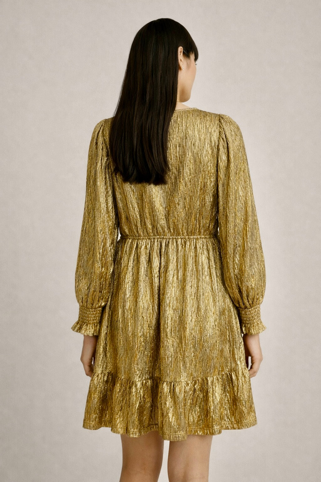 STUDIO Gold Lame Dress