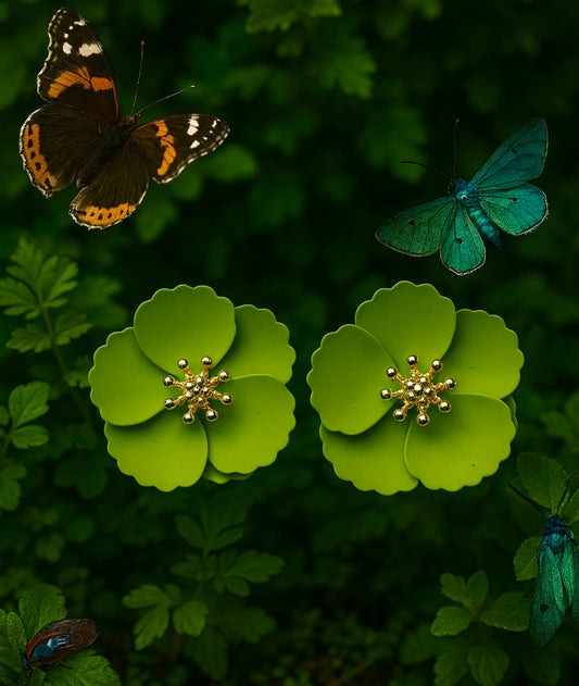 Earrings: Green Getanium Earrings