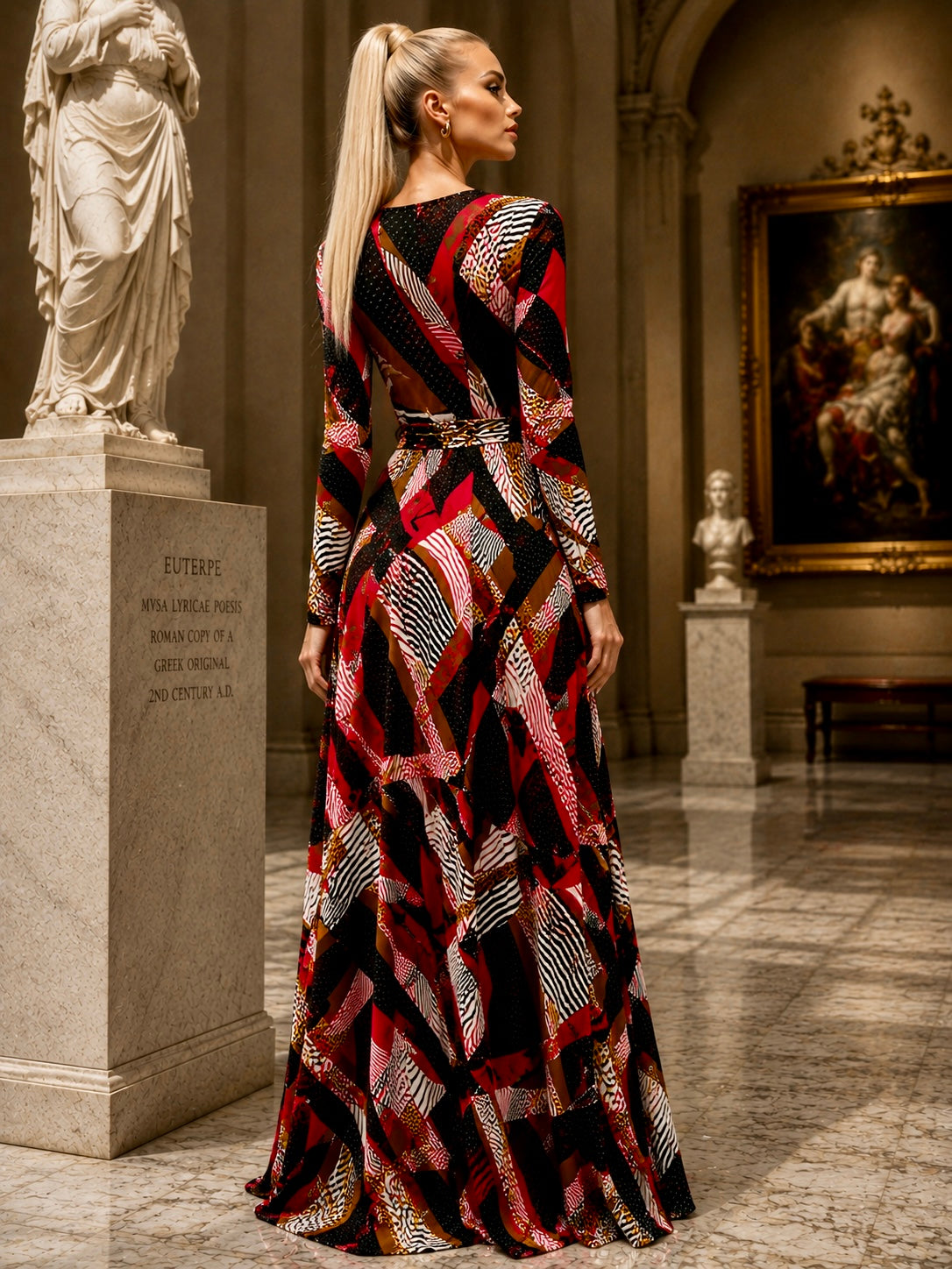 STELLA Wrap Style Dress in Radical Print