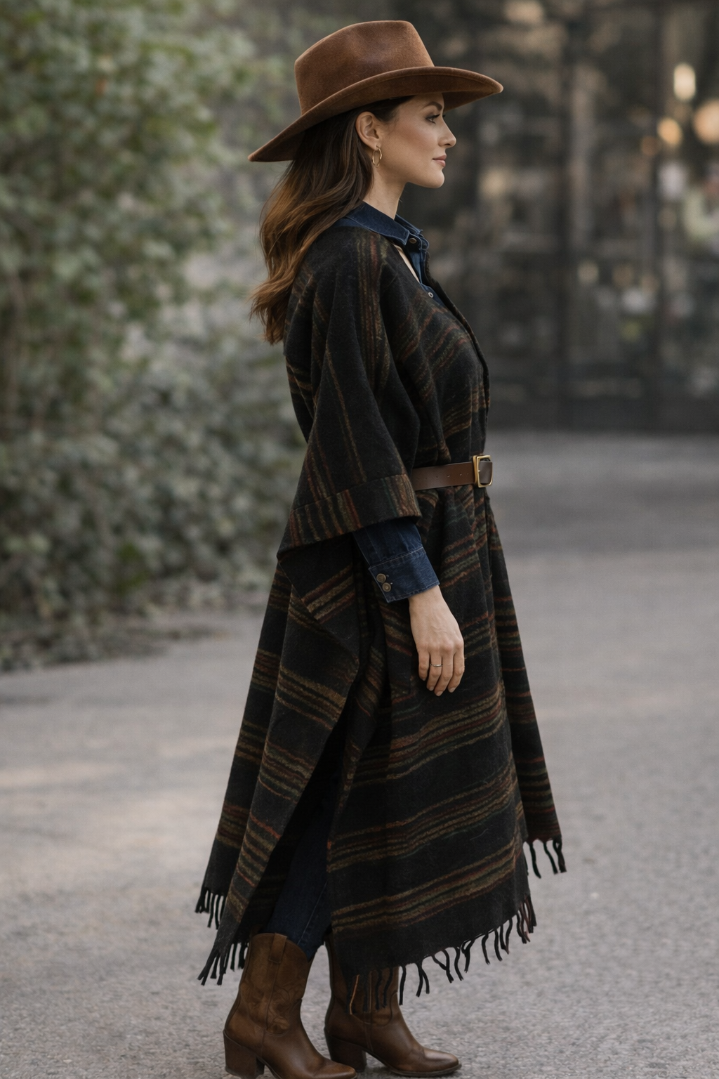 HIMALAYAN Yak Wool Duster in Black