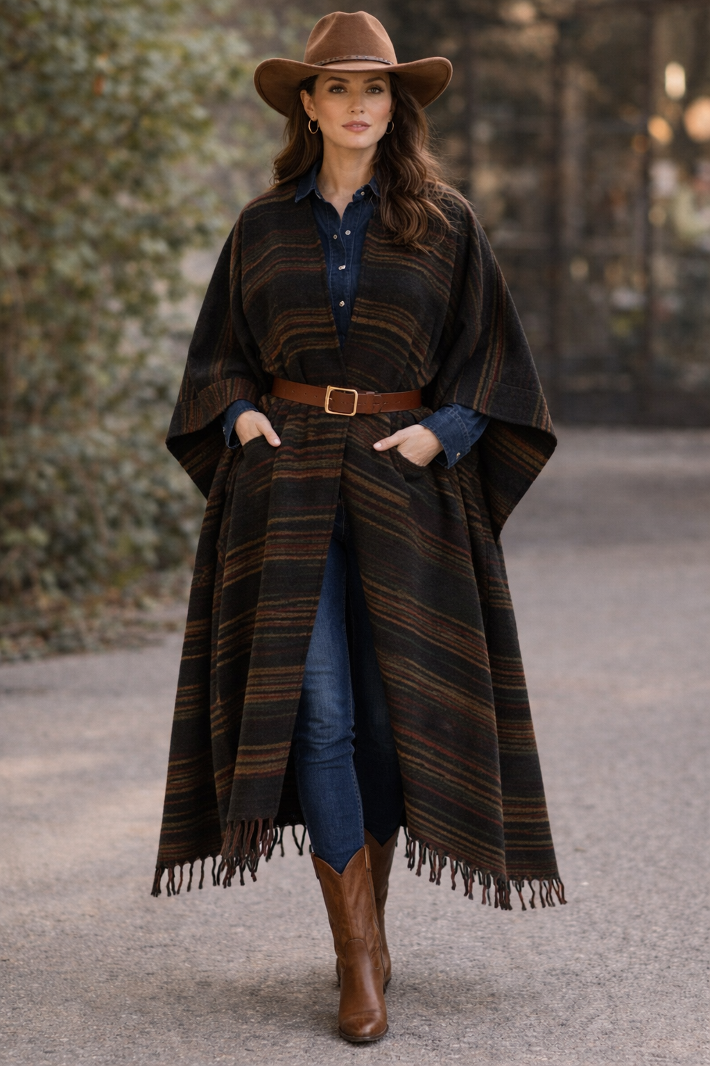 HIMALAYAN Yak Wool Duster in Black