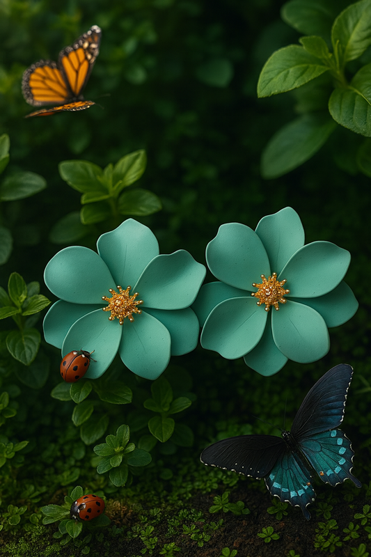 Earrings: Turquoise Wildflower Earrings