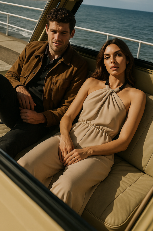 TRUSSARDI Halter Jumpsuit